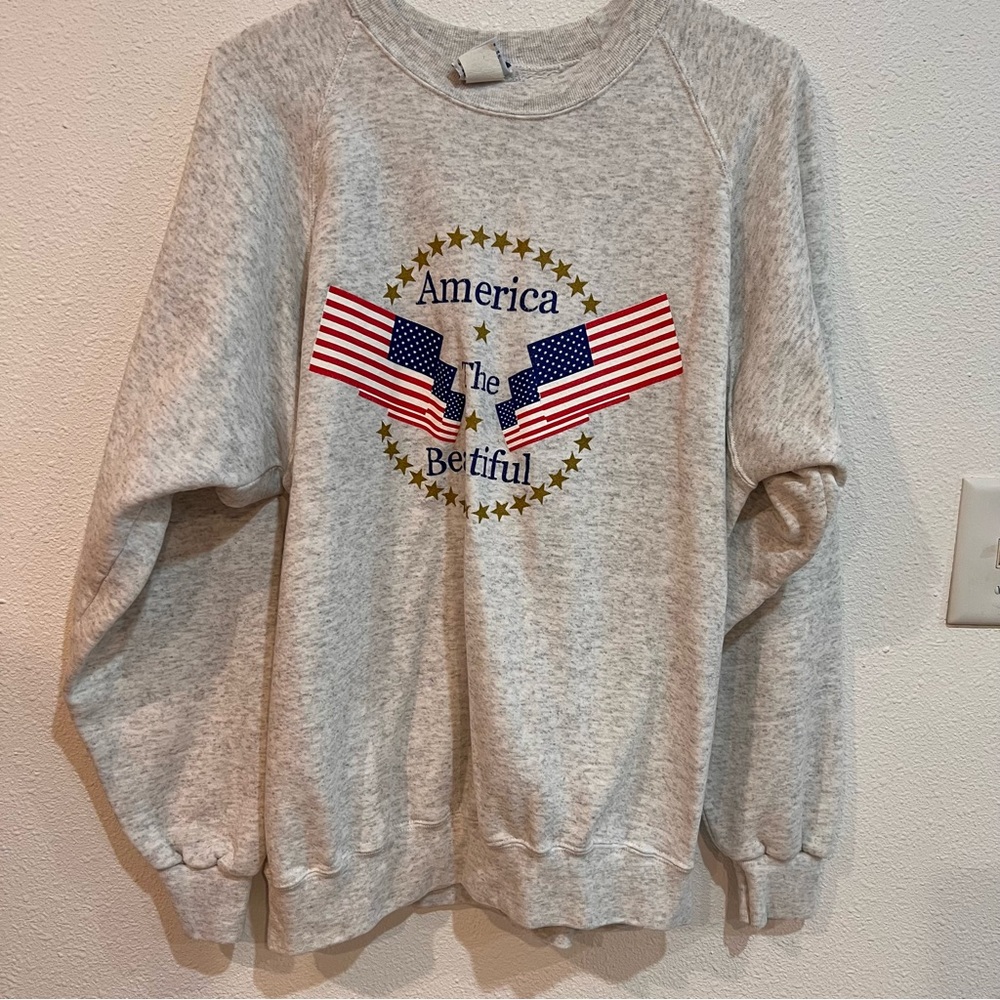 Vintage America the Beautiful sweatshirt.